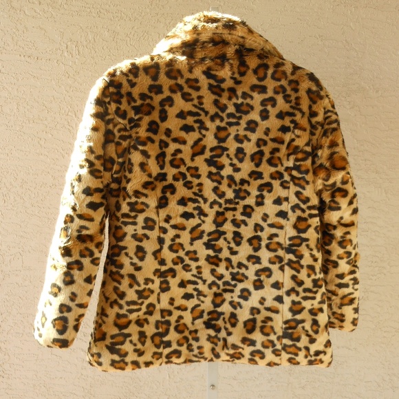 CHEETAH GIRLS Faux Fur Leopard Jacket - Picture 2 of 8